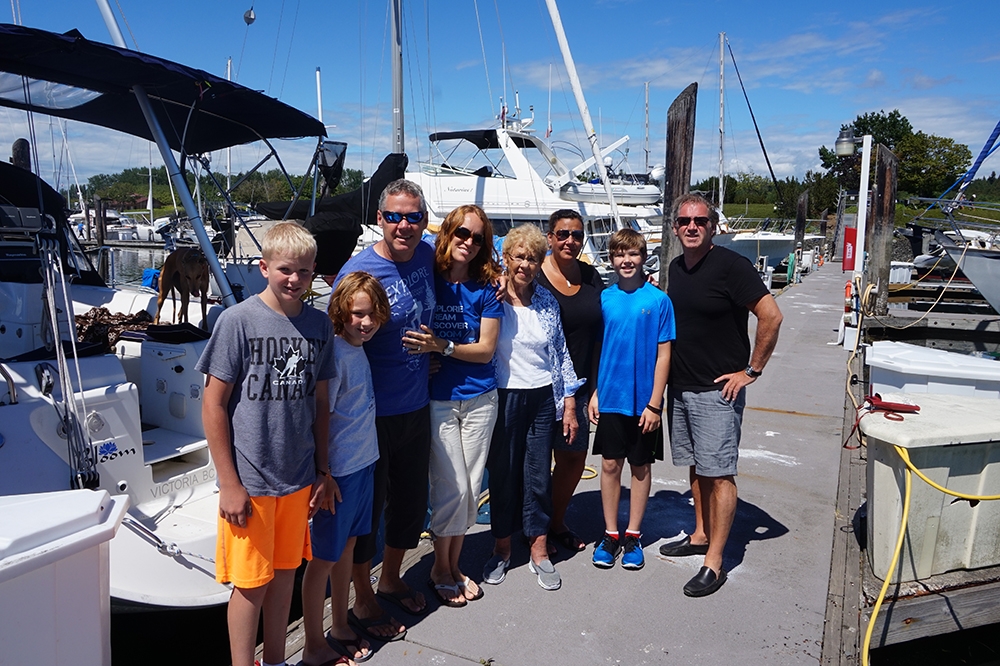 The Bloom Crew with Jason's family in Point Roberts